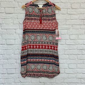 Beach Lunch Lounge Womens Dress Sleeveless Shift